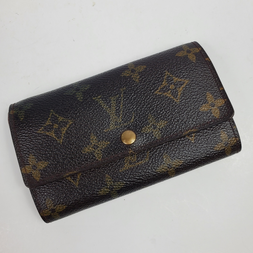 Louis Vuitton Monogram Wallet Made in Spain Compact Wallet #CA0053